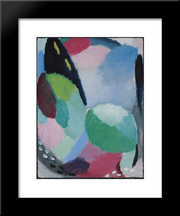 Variation Sonnenaufgang 20x24 Black Modern Wood Framed Art Print Poster by von Jawlensky, Alexej