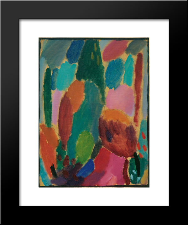 Variation Zartlichkeiten 20x24 Black Modern Wood Framed Art Print Poster by von Jawlensky, Alexej