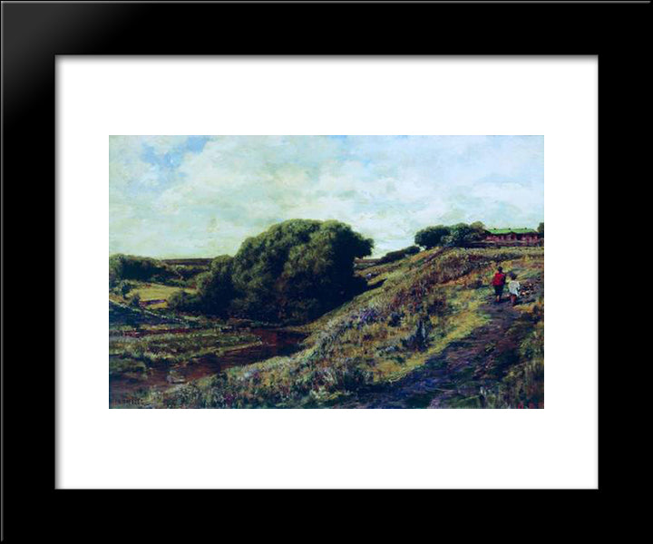 Ablyazov. Radishchevskaya Estate. Ravine 20x24 Black Modern Wood Framed Art Print Poster by Bogolyubov, Alexey