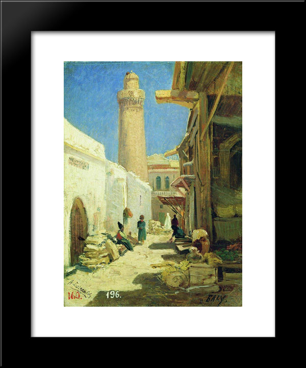 Baku 20x24 Black Modern Wood Framed Art Print Poster by Bogolyubov, Alexey