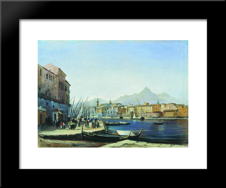 Palermo 20x24 Black Modern Wood Framed Art Print Poster by Bogolyubov, Alexey