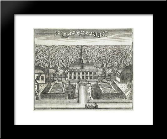 Catherinehof 20x24 Black Modern Wood Framed Art Print Poster by Zubov, Alexey
