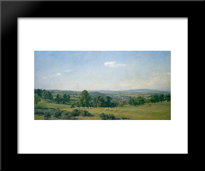 All In The Blue Unclouded Weather 20x24 Black Modern Wood Framed Art Print Poster by Parsons, Alfred