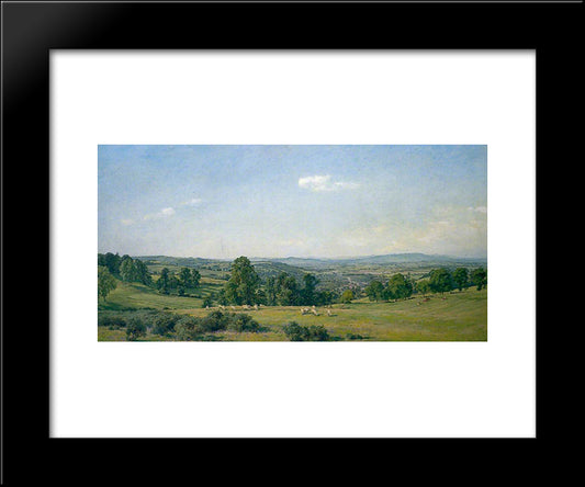 All In The Blue Unclouded Weather 20x24 Black Modern Wood Framed Art Print Poster by Parsons, Alfred