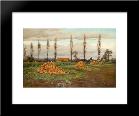 The Swede Harvest 20x24 Black Modern Wood Framed Art Print Poster by Parsons, Alfred