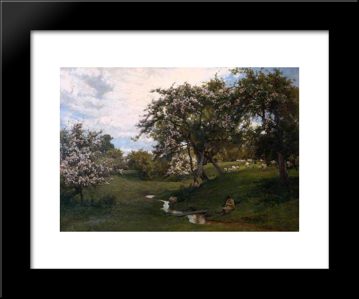 When Nature Painted All Things Gay 20x24 Black Modern Wood Framed Art Print Poster by Parsons, Alfred