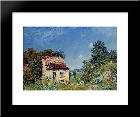 Abandoned House 20x24 Black Modern Wood Framed Art Print Poster by Sisley, Alfred