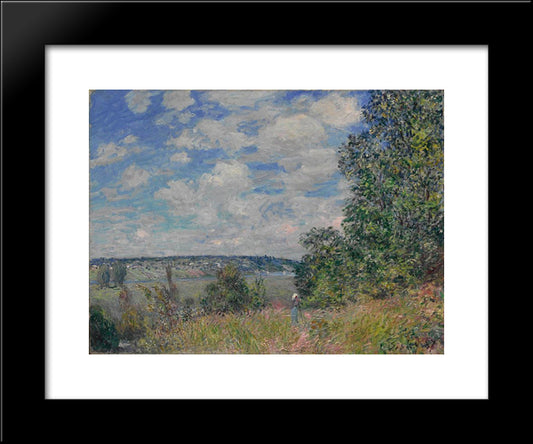 Landscape 20x24 Black Modern Wood Framed Art Print Poster by Sisley, Alfred