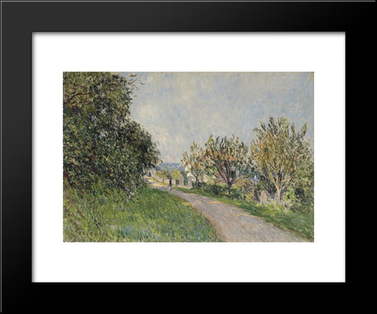 Path Near Sevres 20x24 Black Modern Wood Framed Art Print Poster by Sisley, Alfred
