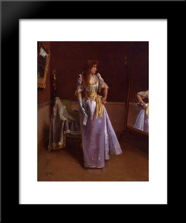 Ready For The Ball 20x24 Black Modern Wood Framed Art Print Poster by Stevens, Alfred