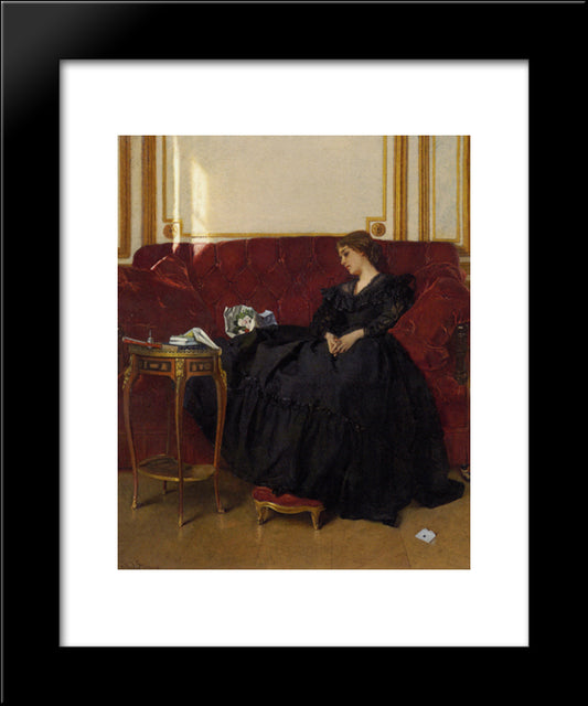 Widow 20x24 Black Modern Wood Framed Art Print Poster by Stevens, Alfred