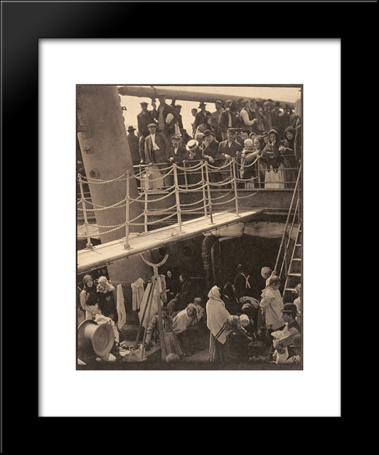 The Steerage 20x24 Black Modern Wood Framed Art Print Poster by Stieglitz, Alfred