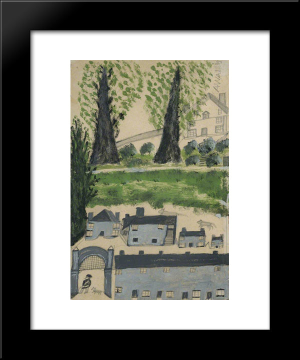Gateway 20x24 Black Modern Wood Framed Art Print Poster by Wallis, Alfred