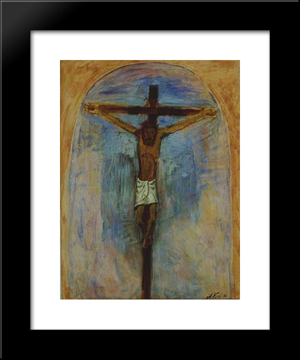 Untitled 20x24 Black Modern Wood Framed Art Print Poster by Volpi, Alfredo