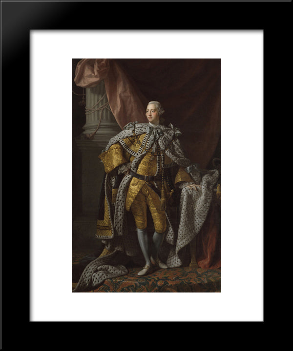 George Iii 20x24 Black Modern Wood Framed Art Print Poster by Ramsay, Allan