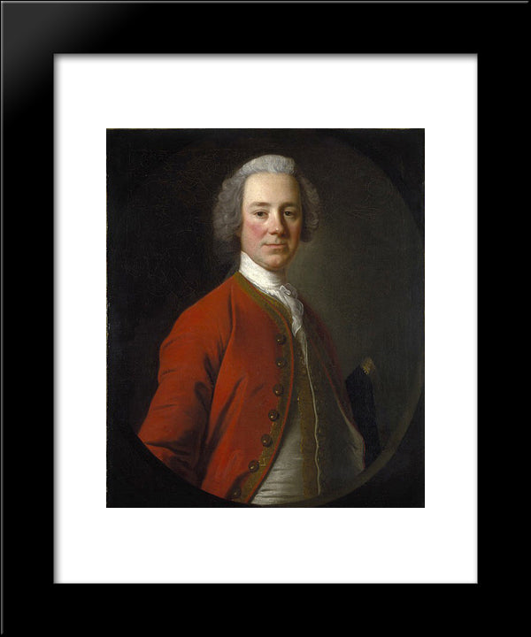 John Campbell, 4Th Earl Of Loudoun 20x24 Black Modern Wood Framed Art Print Poster by Ramsay, Allan