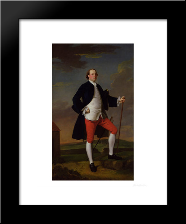 John Manners, Marquess Of Granby 20x24 Black Modern Wood Framed Art Print Poster by Ramsay, Allan