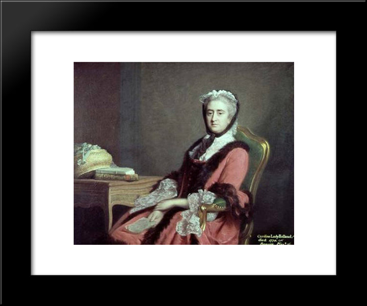 Lady Holland 20x24 Black Modern Wood Framed Art Print Poster by Ramsay, Allan