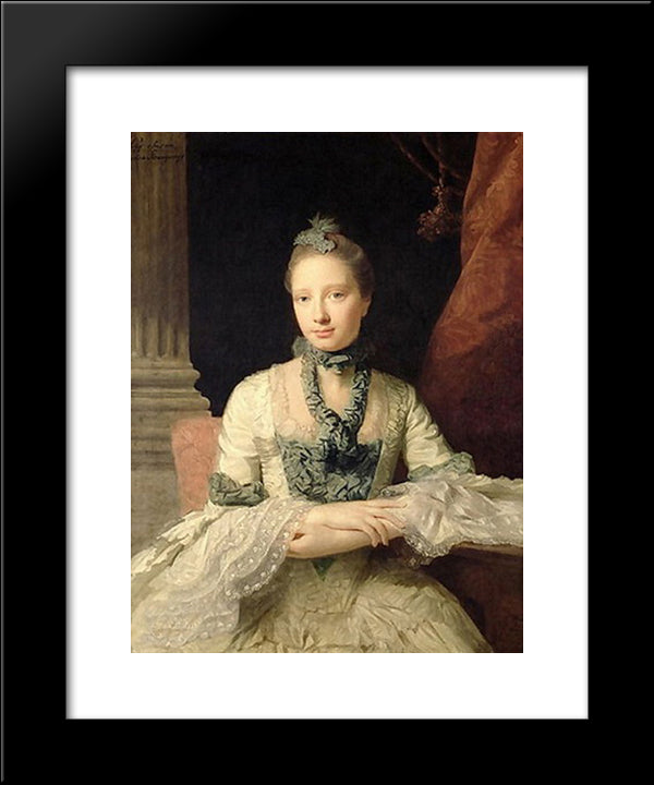 Lady Susan Fox-Strangways 20x24 Black Modern Wood Framed Art Print Poster by Ramsay, Allan