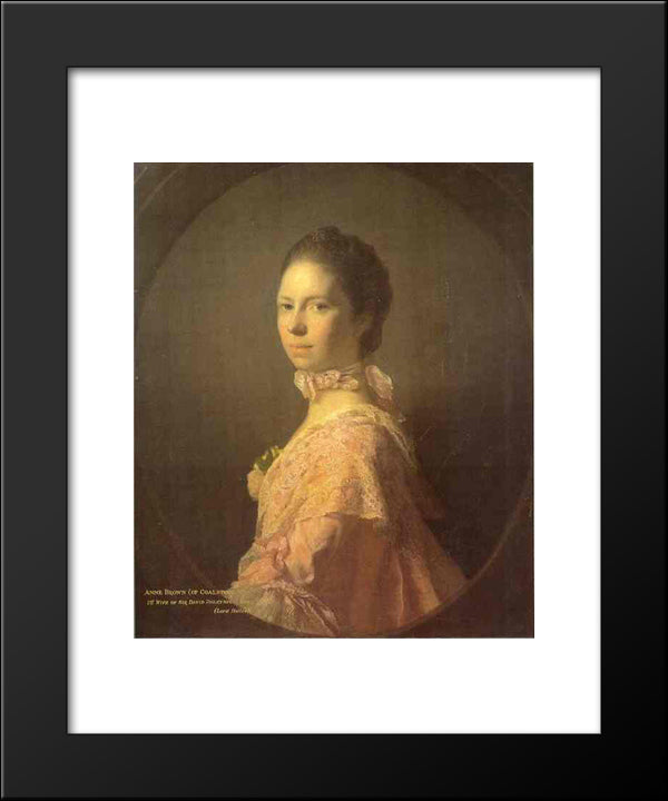 Portrait Of Anne Brown 20x24 Black Modern Wood Framed Art Print Poster by Ramsay, Allan