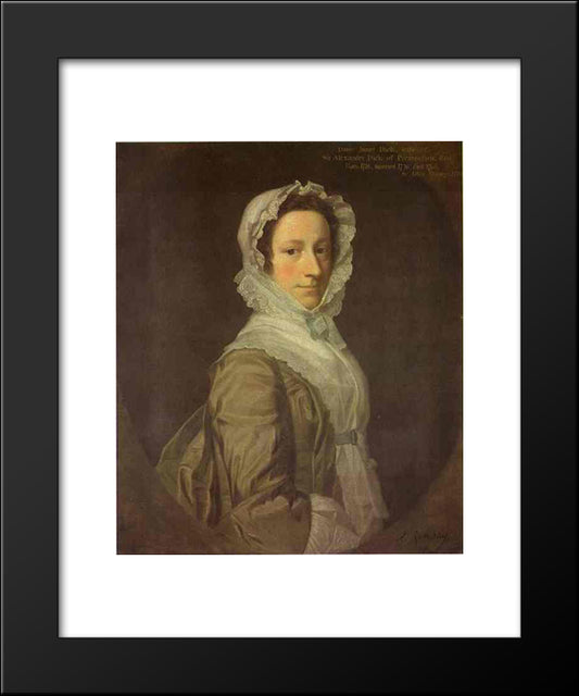 Portrait Of Janet Dick 20x24 Black Modern Wood Framed Art Print Poster by Ramsay, Allan