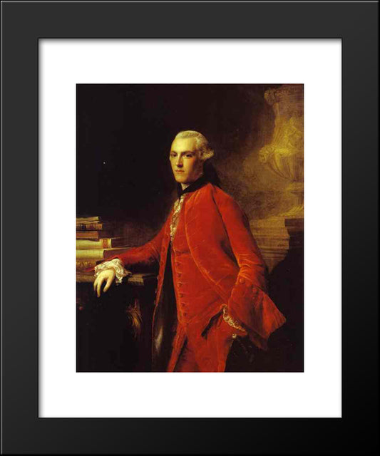 Portrait Of William Colyear, Viscount Milsington 20x24 Black Modern Wood Framed Art Print Poster by Ramsay, Allan