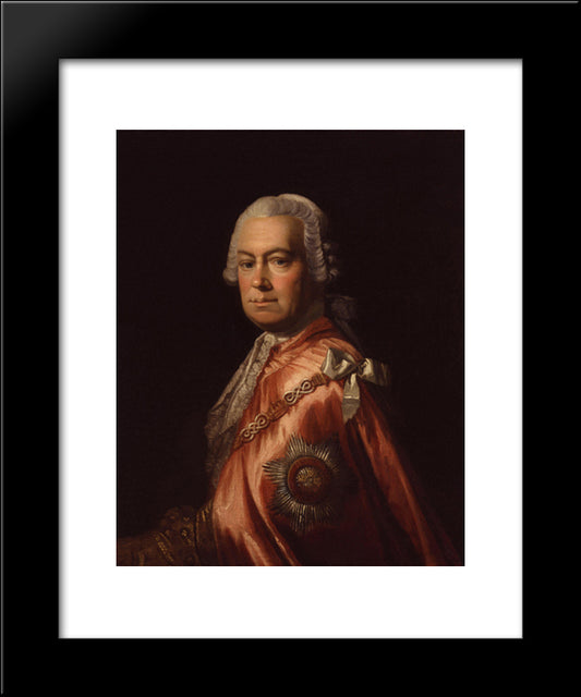 Sir Andrew Mitchell 20x24 Black Modern Wood Framed Art Print Poster by Ramsay, Allan