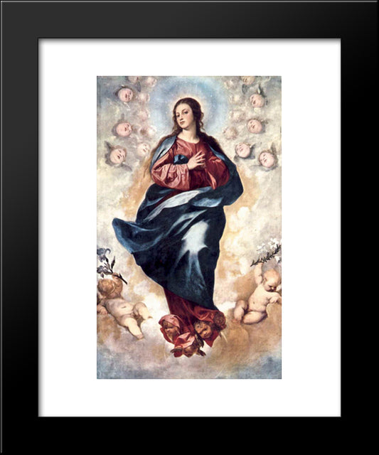 Immaculate Conception 20x24 Black Modern Wood Framed Art Print Poster by Cano, Alonzo