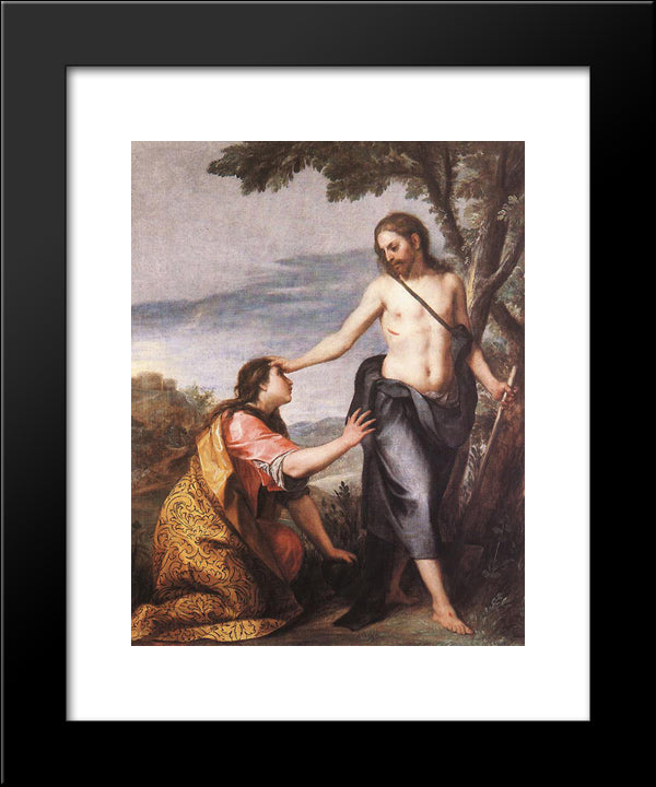 Noli Me Tangere 20x24 Black Modern Wood Framed Art Print Poster by Cano, Alonzo