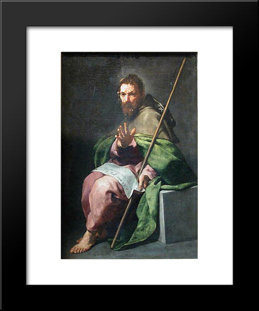 St. James The Greater 20x24 Black Modern Wood Framed Art Print Poster by Cano, Alonzo