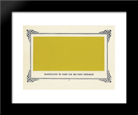 Jaundiced Cuckolds Handling Ochre 20x24 Black Modern Wood Framed Art Print Poster by Allais, Alphonse