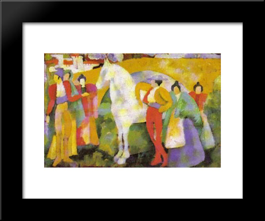 Gypsies 20x24 Black Modern Wood Framed Art Print Poster by Souza Cardoso, Amadeo de