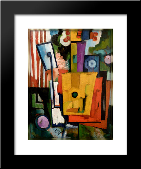 The Life Of Instruments 20x24 Black Modern Wood Framed Art Print Poster by Souza Cardoso, Amadeo de