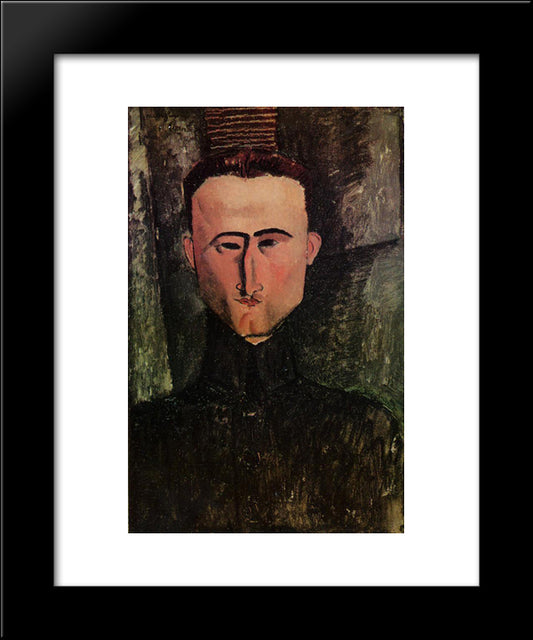 Andre Rouveyre 20x24 Black Modern Wood Framed Art Print Poster by Modigliani, Amedeo