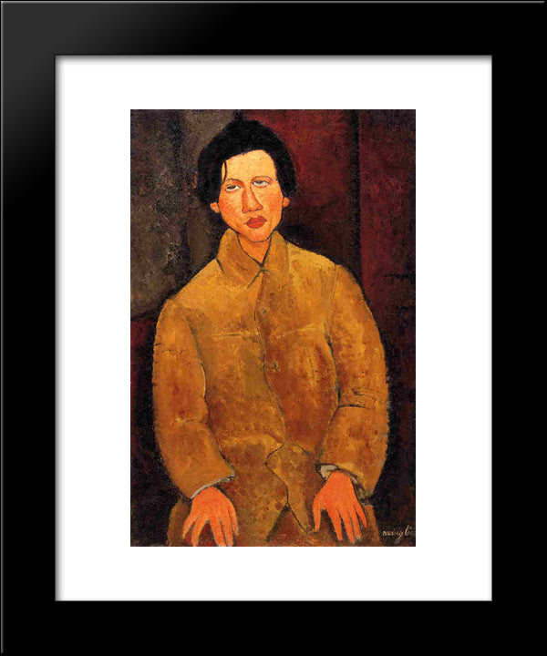 Chaim Soutine 20x24 Black Modern Wood Framed Art Print Poster by Modigliani, Amedeo