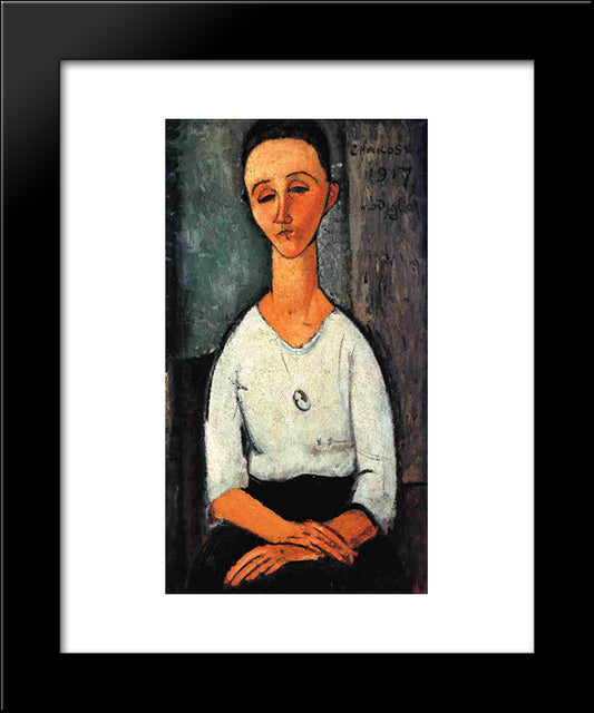 Chakoska 20x24 Black Modern Wood Framed Art Print Poster by Modigliani, Amedeo