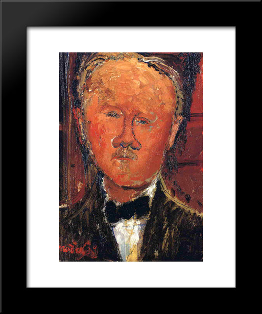 Cheron 20x24 Black Modern Wood Framed Art Print Poster by Modigliani, Amedeo