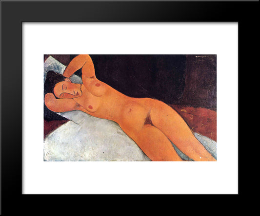 Nude 20x24 Black Modern Wood Framed Art Print Poster by Modigliani, Amedeo