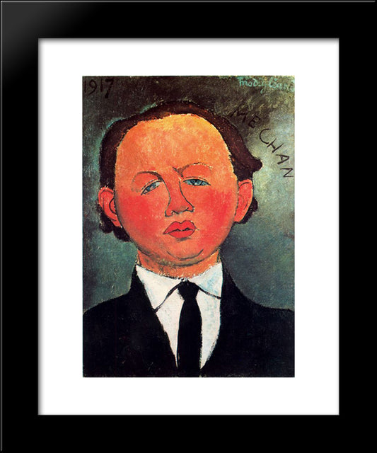 Oscar Miestchaninoff 20x24 Black Modern Wood Framed Art Print Poster by Modigliani, Amedeo