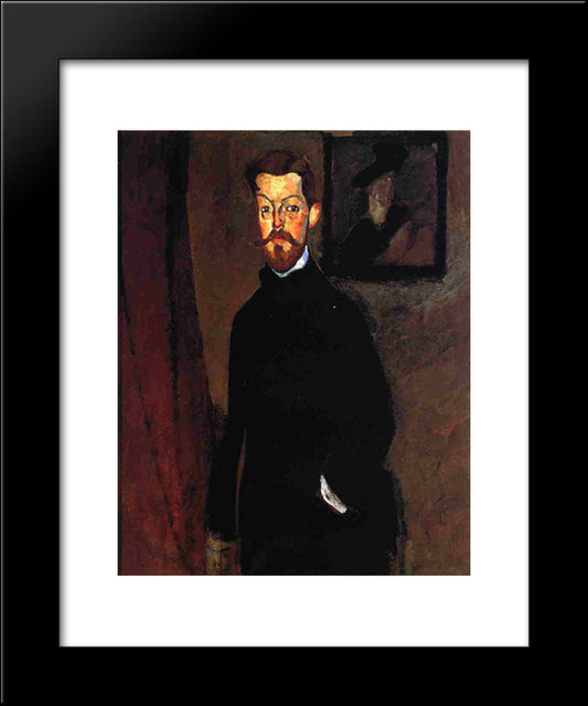 Portrait Of Dr. Paul Alexandre 20x24 Black Modern Wood Framed Art Print Poster by Modigliani, Amedeo