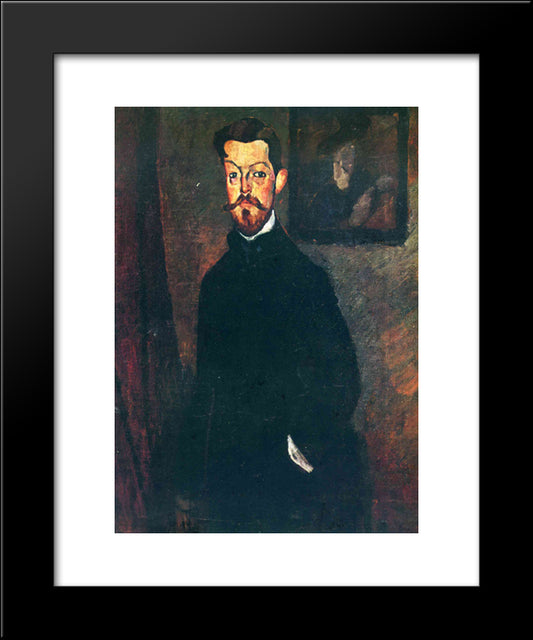 Portrait Of Paul Alexandre 20x24 Black Modern Wood Framed Art Print Poster by Modigliani, Amedeo