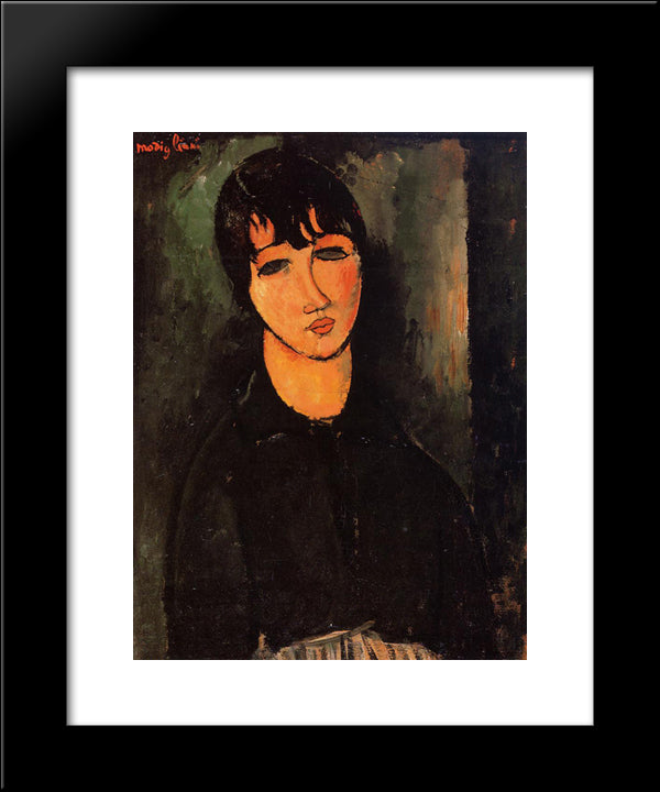 The Servant 20x24 Black Modern Wood Framed Art Print Poster by Modigliani, Amedeo