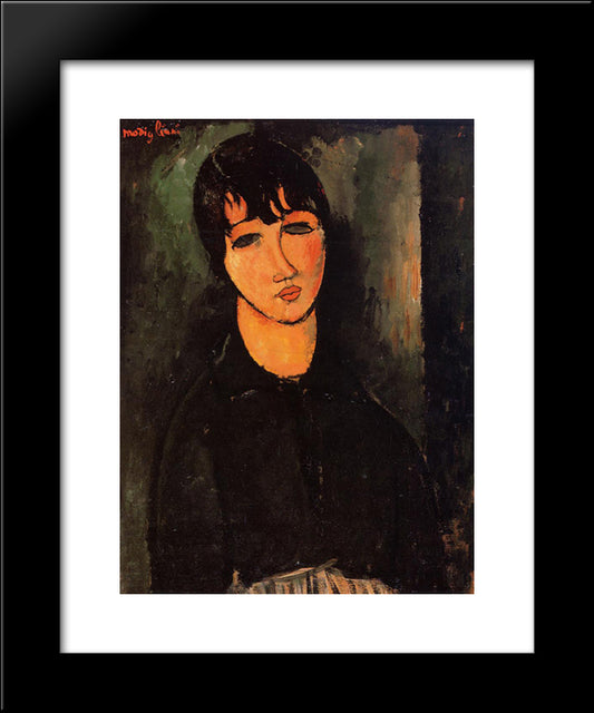 The Servant 20x24 Black Modern Wood Framed Art Print Poster by Modigliani, Amedeo