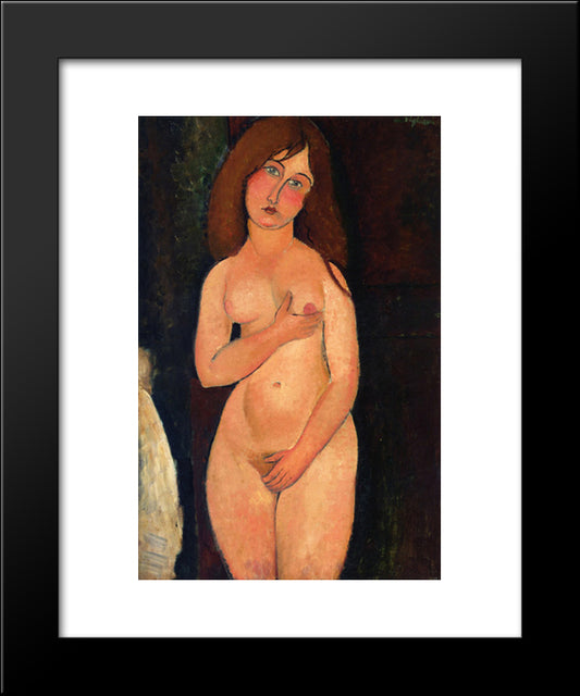 Venus (Standing Nude) 20x24 Black Modern Wood Framed Art Print Poster by Modigliani, Amedeo