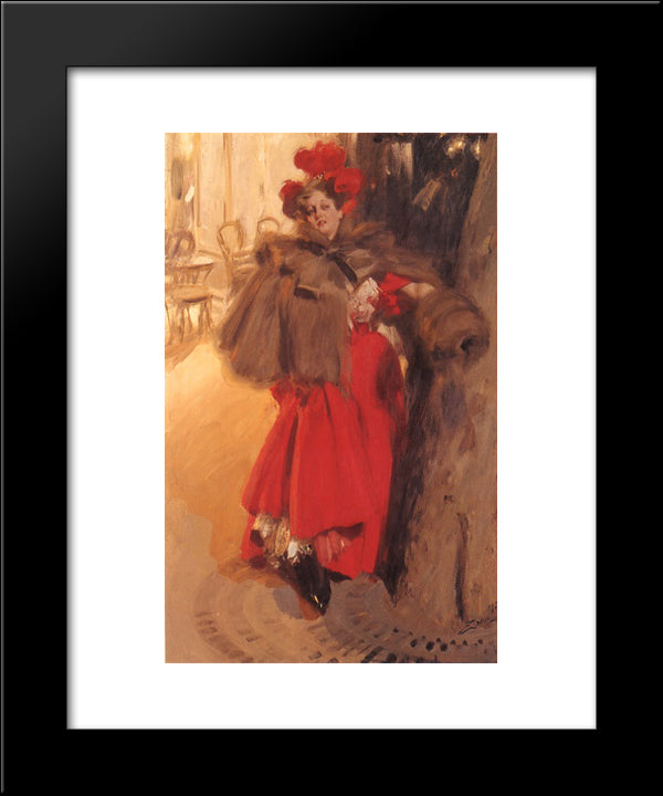 Effect Of Night 20x24 Black Modern Wood Framed Art Print Poster by Zorn, Anders