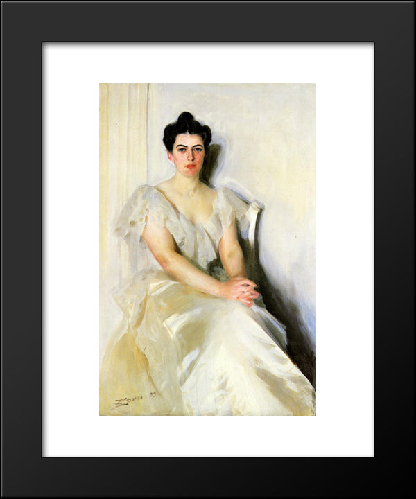 Frances Cleveland 20x24 Black Modern Wood Framed Art Print Poster by Zorn, Anders