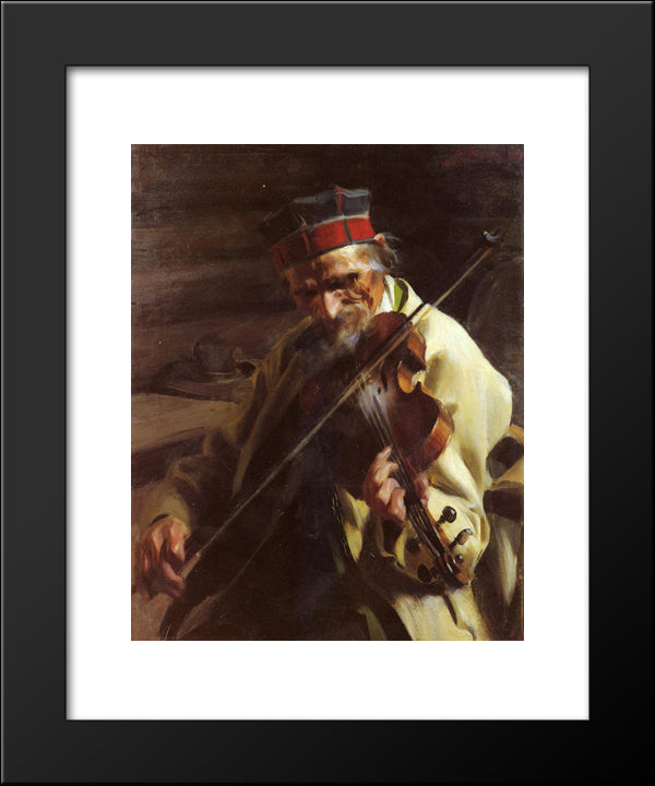 Hins Anders 20x24 Black Modern Wood Framed Art Print Poster by Zorn, Anders