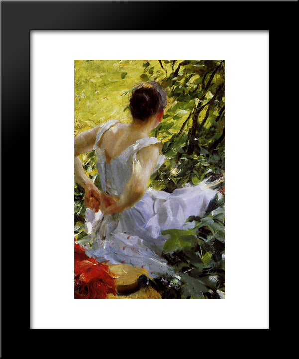 In The Woods 20x24 Black Modern Wood Framed Art Print Poster by Zorn, Anders