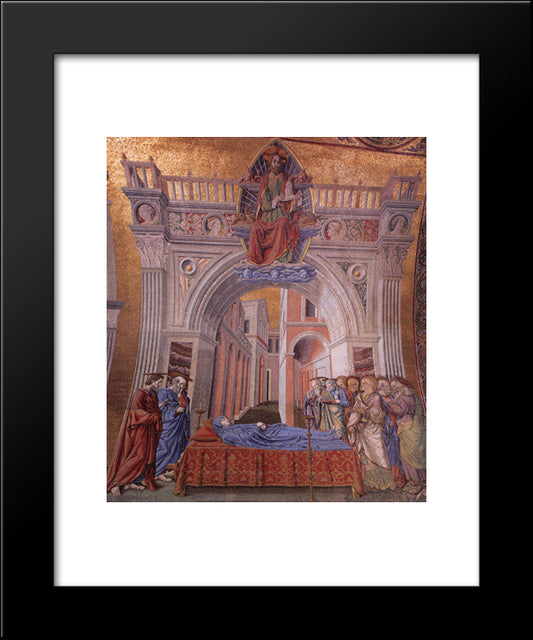 Dormition Of The Virgin 20x24 Black Modern Wood Framed Art Print Poster by Castagno, Andrea del