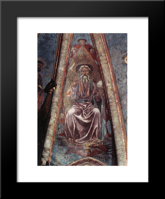 God The Father 20x24 Black Modern Wood Framed Art Print Poster by Castagno, Andrea del